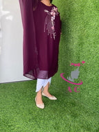 Georgette Kaftans with handwork