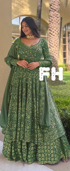 Beautiful Georgette Lehenga Stitched