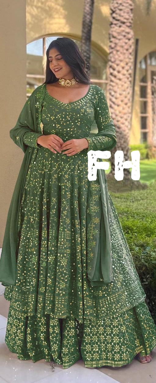 Beautiful Georgette Lehenga Stitched