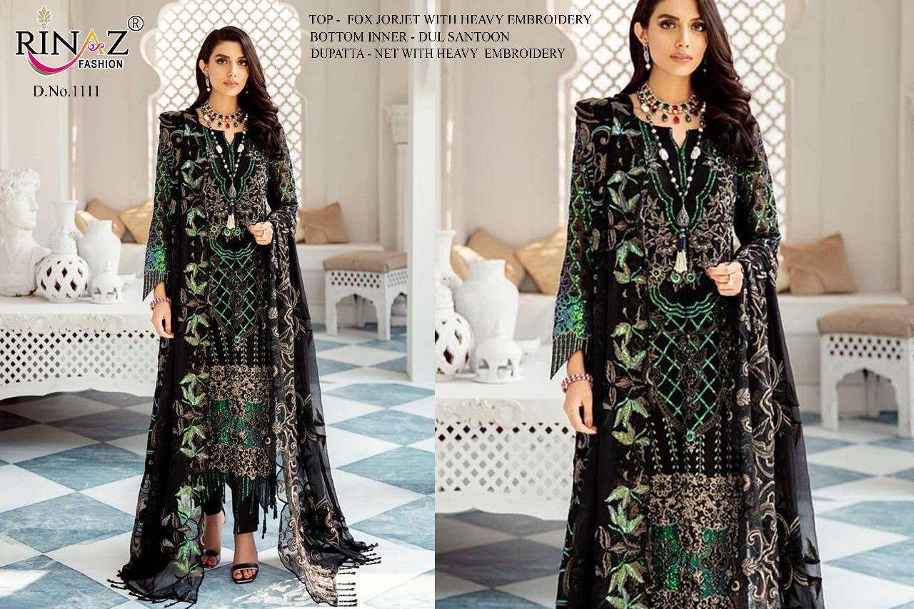 Faux Georgette and heavy net