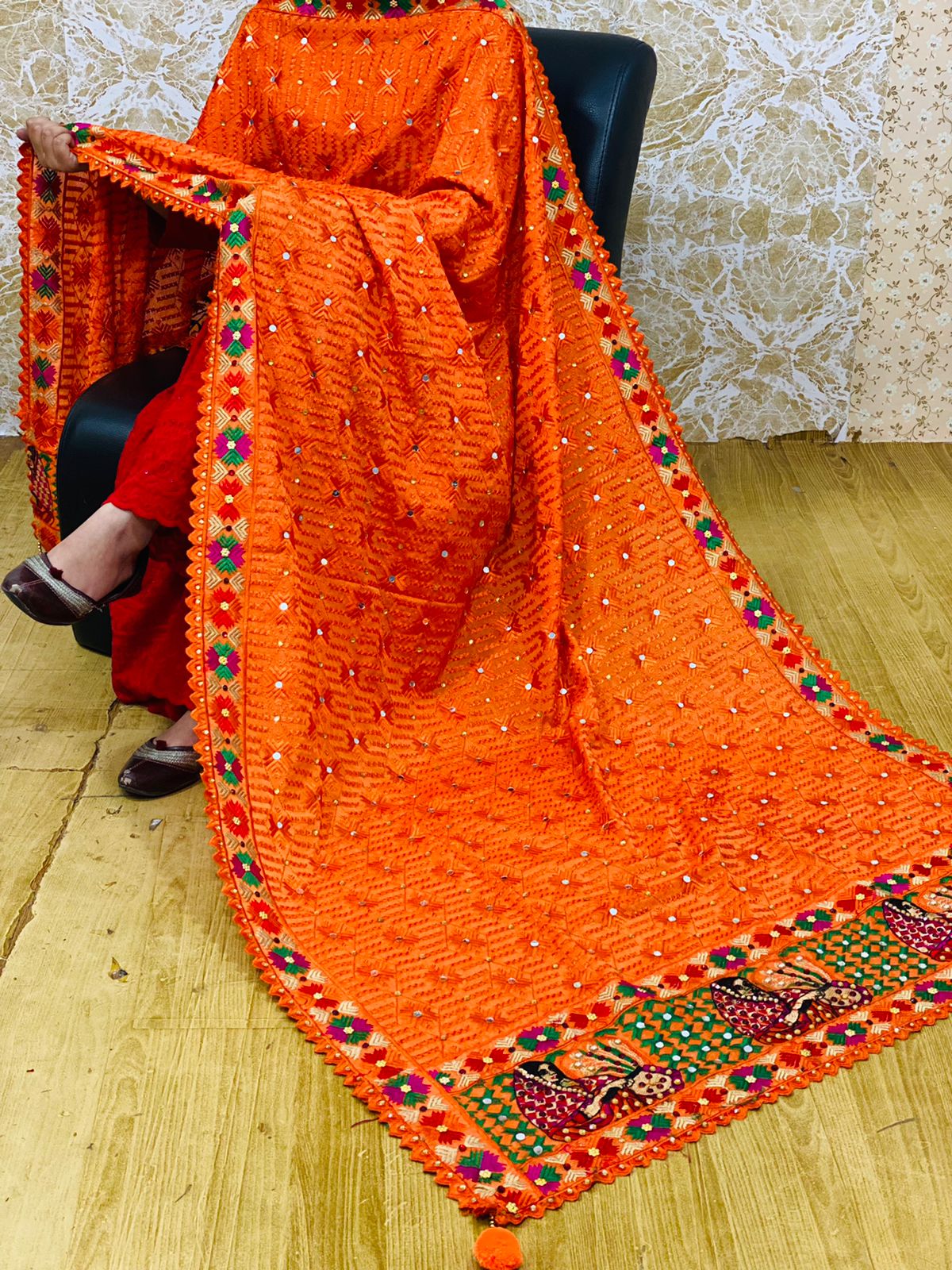 Full Jaal Phulkari Dupattas