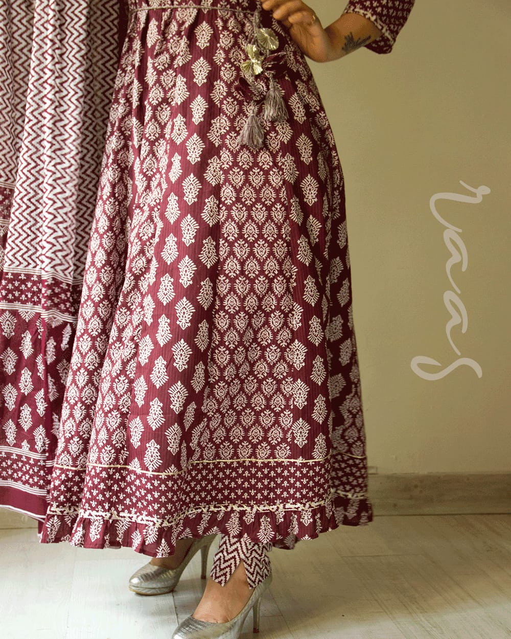 Cotton Kalidar Kurti with Pant