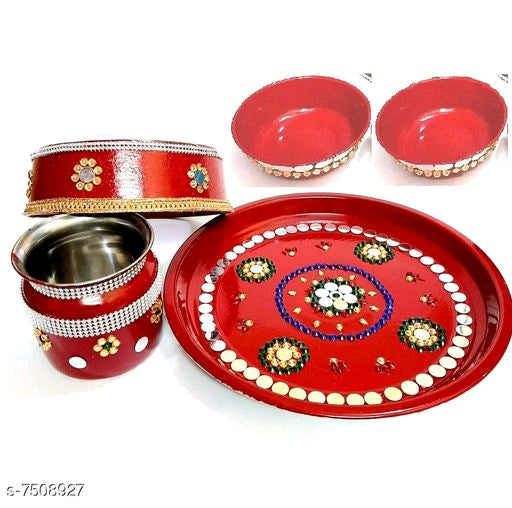 Pooja Thalis & Plates (Karwachauth)