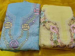 Exquisite Chikankari Suits with Parsi Gara Embroidery
