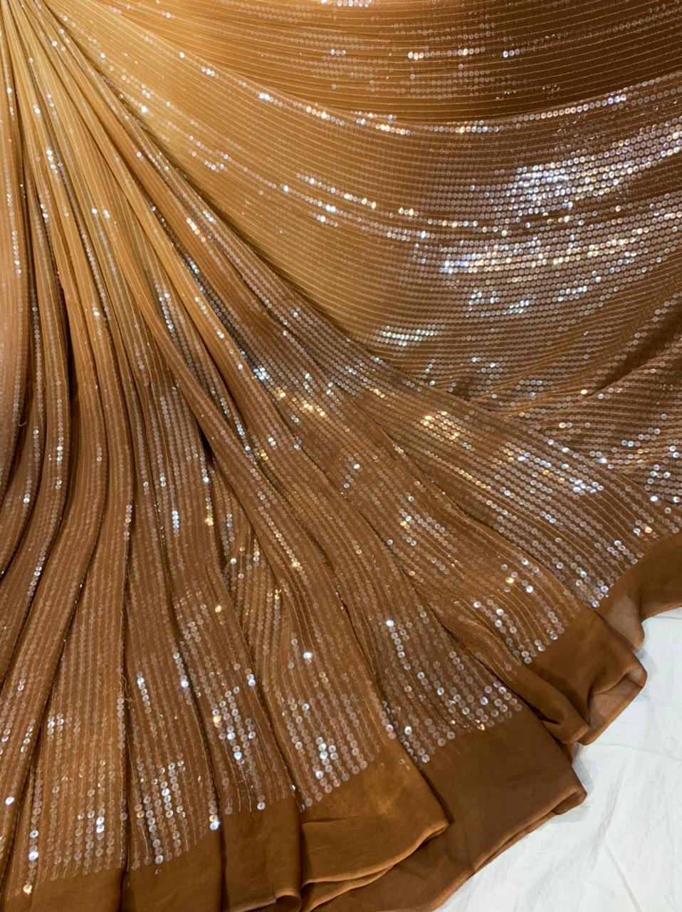 Georgette Sequinned Sarees