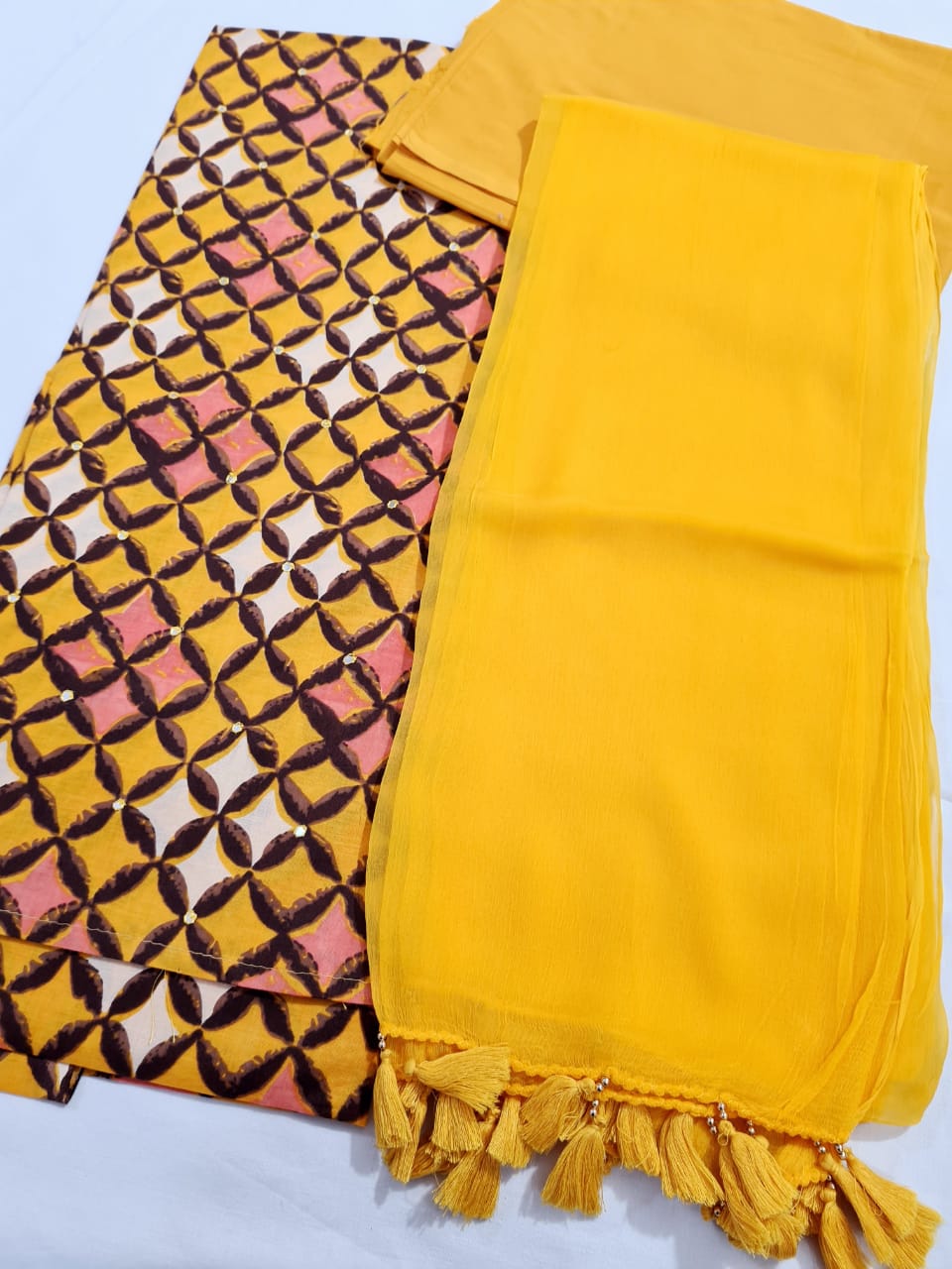 Digital Print Cotton Shirt with Bottom n Dupatta