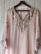 Georgette Semi-stitched Shirt and Sharara