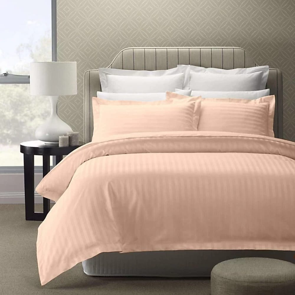 Satin Stripe Double Bedsheets