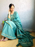 Ethnic Gota work Kurta with Palazzo