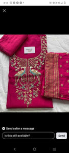 Embroidered Chanderi Suits