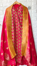 Load image into Gallery viewer, Chanderi Silk Suit with Benarsi Dupatta