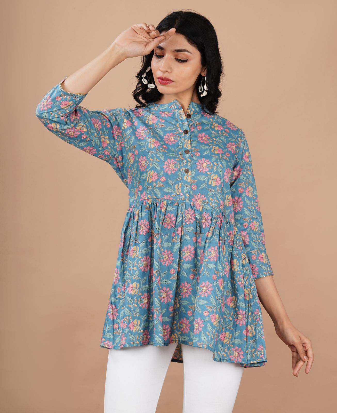 Cotton Peplum Tops