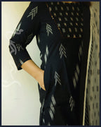 Cotton Block-print Kurta with Pant