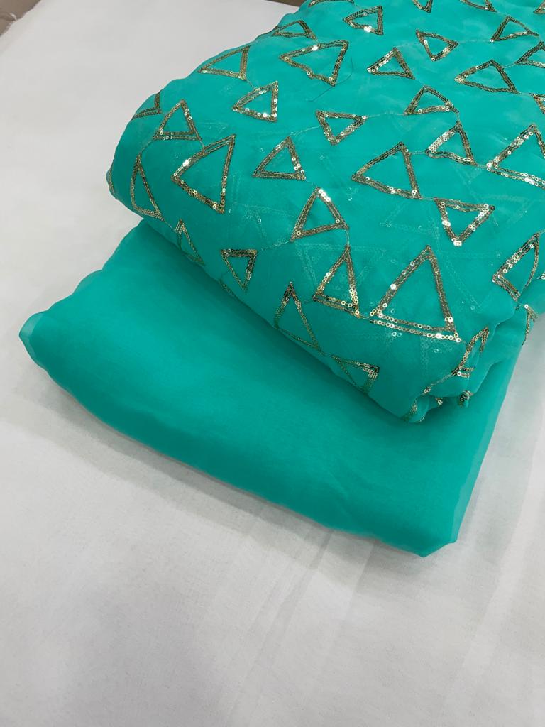 Beautiful Georgette Sequins Suits