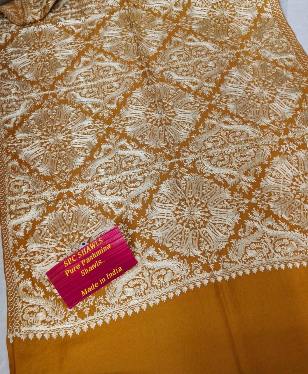 Unisex Stoles with Kashmiri Aari Work(Pashmina)