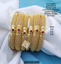 Load image into Gallery viewer, Gold plated bangle set1