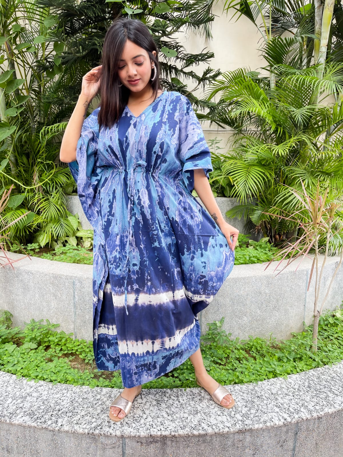 Premium Cotton Kaftans with Marble prints