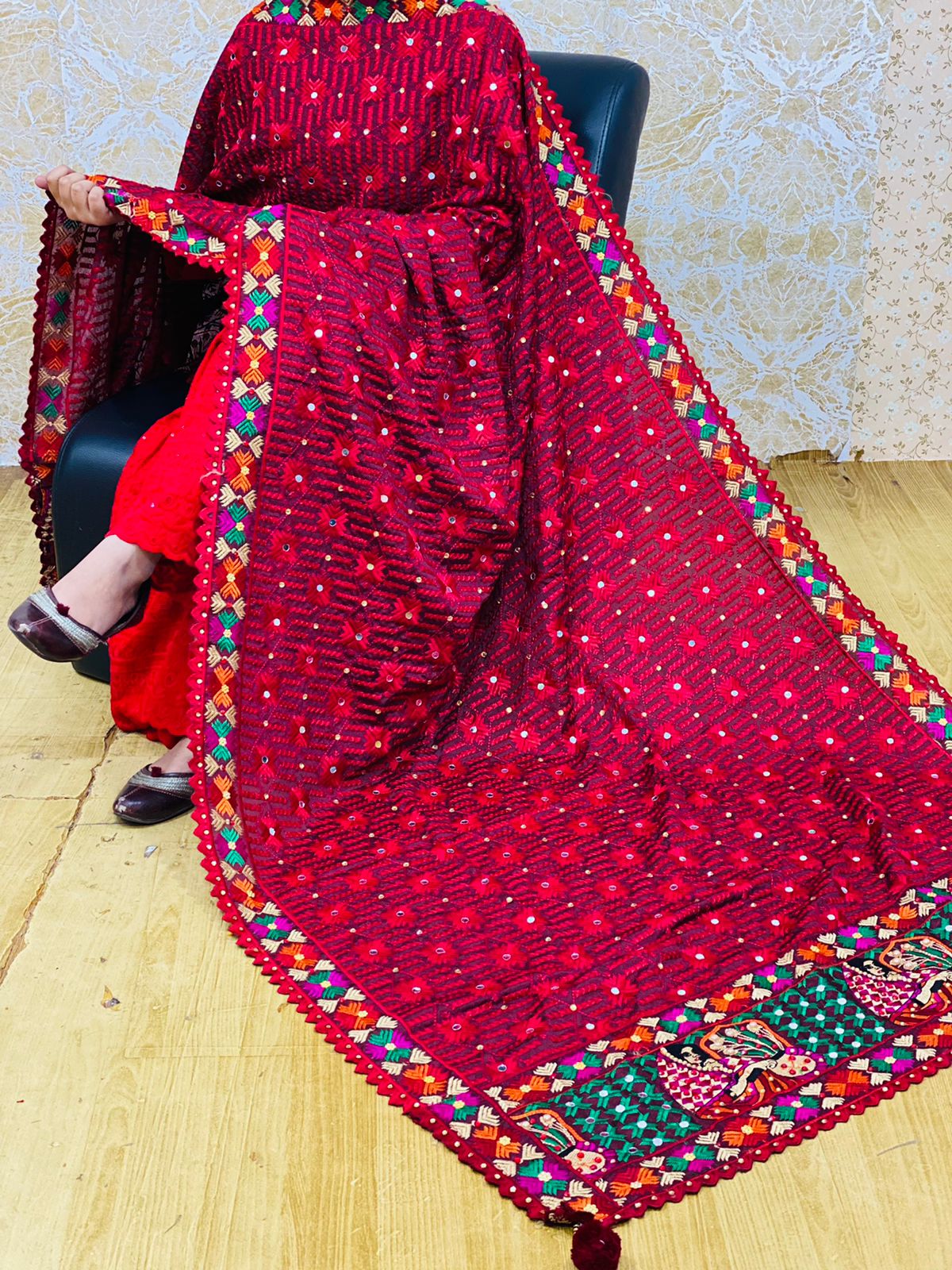 Full Jaal Phulkari Dupattas
