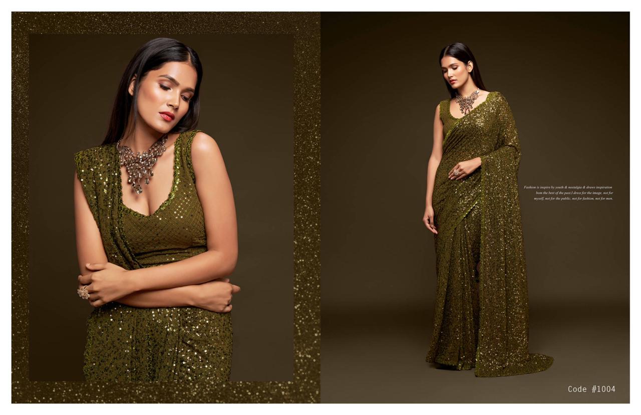 Starlit Sequins Party Sarees