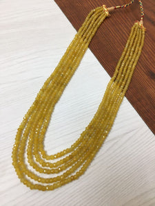 Onyx Beads Multistrand Necklace