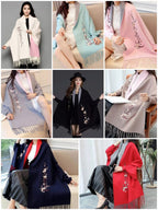 Embroidery Sleeves Poncho/Shawl