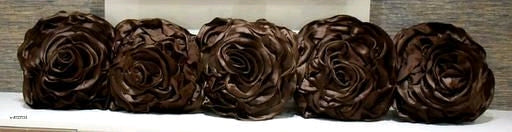 Rose Shape Satin Cushion Covers M4