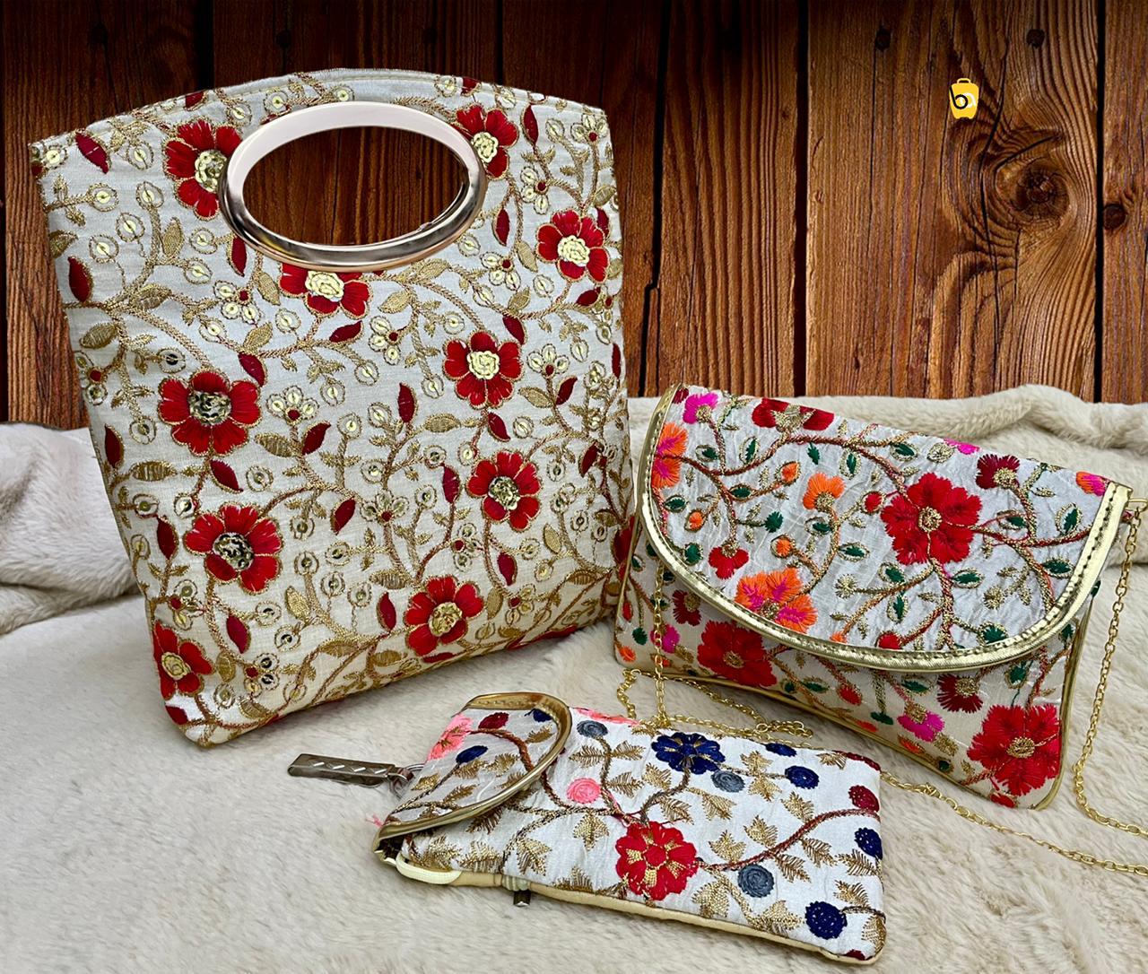 Indian Handbags & Purses: Jholas, Potlis, Embroidered Bags, Belts, Bindis,  Parasol