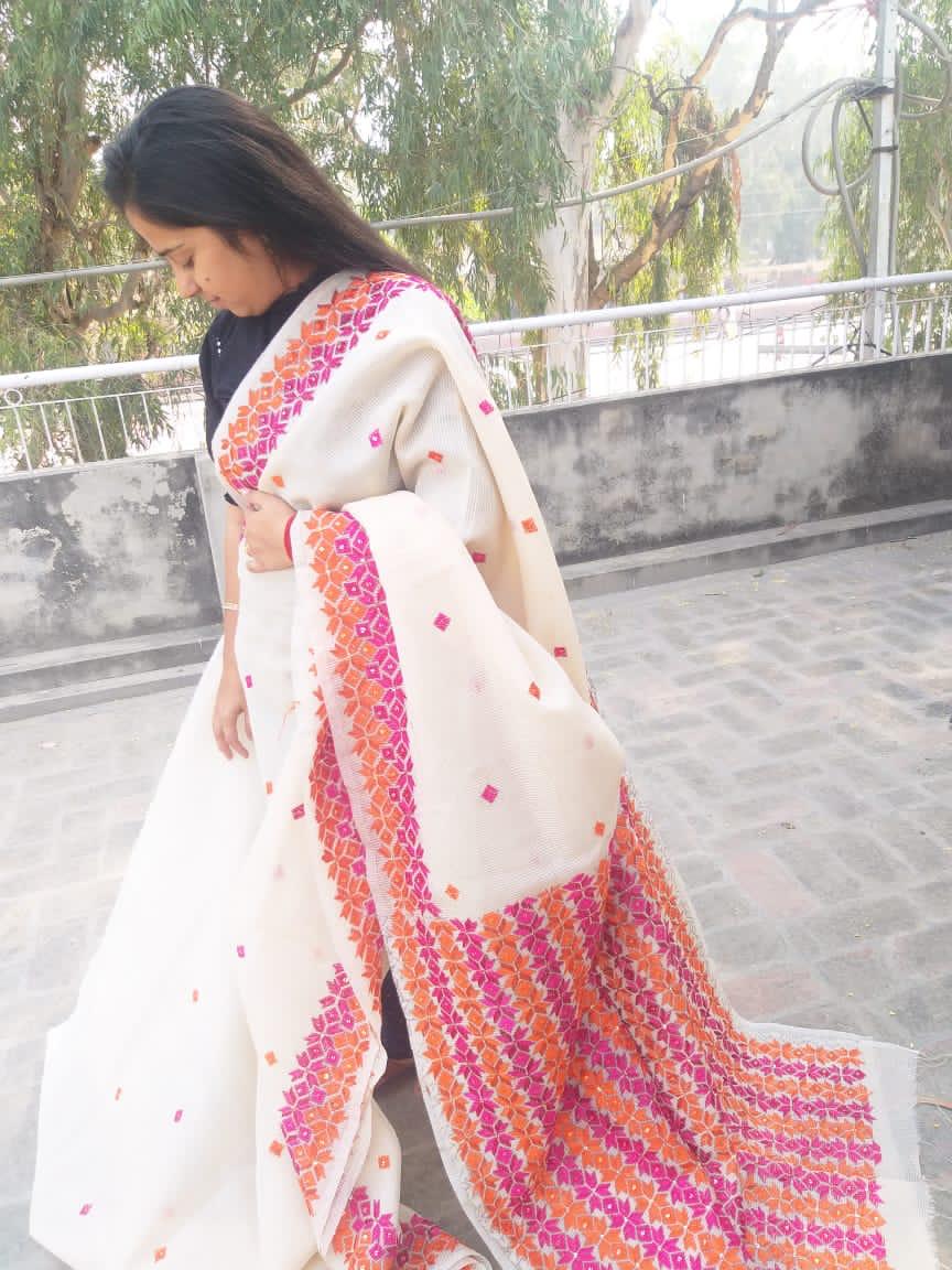 Kota Doriya Embroidered Saree