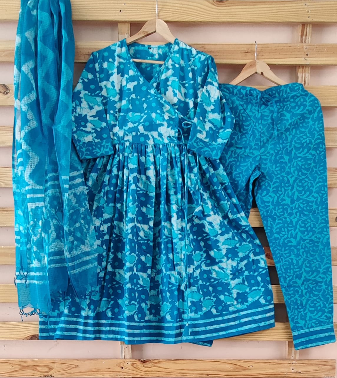 Angrakha Style Organic Cotton Suits