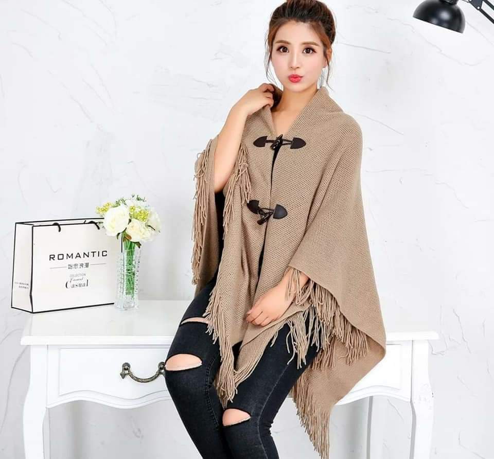 Winter Loose Cardigan/Shawl/Kimono/Poncho