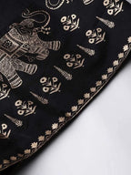 Gold Print Kurta Pant Dupatta