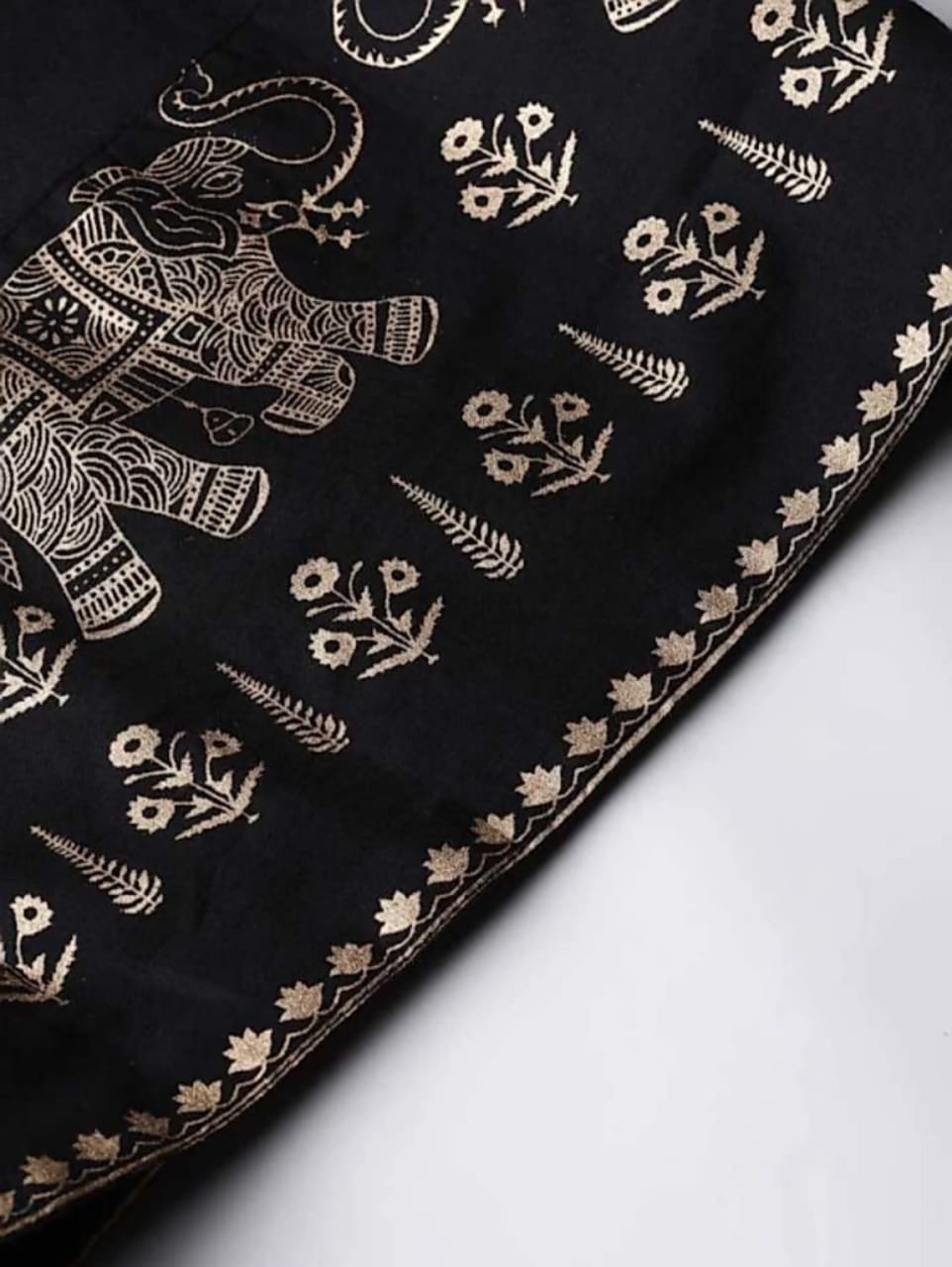Gold Print Kurta Pant Dupatta