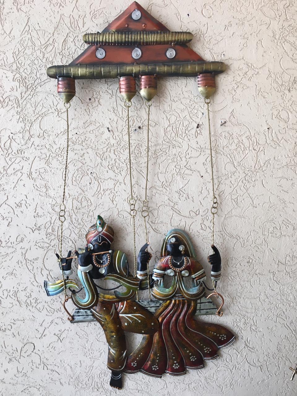 Radha Krishna Jhula Wall Hanging