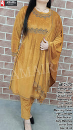 Premium Woolen/Velvet Kurti Pant Dupatta