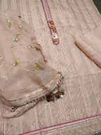 Chanderi Shirt with Gotta work n Shantoon Bottom