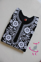 AC Cotton Stitched Chikan Kurti