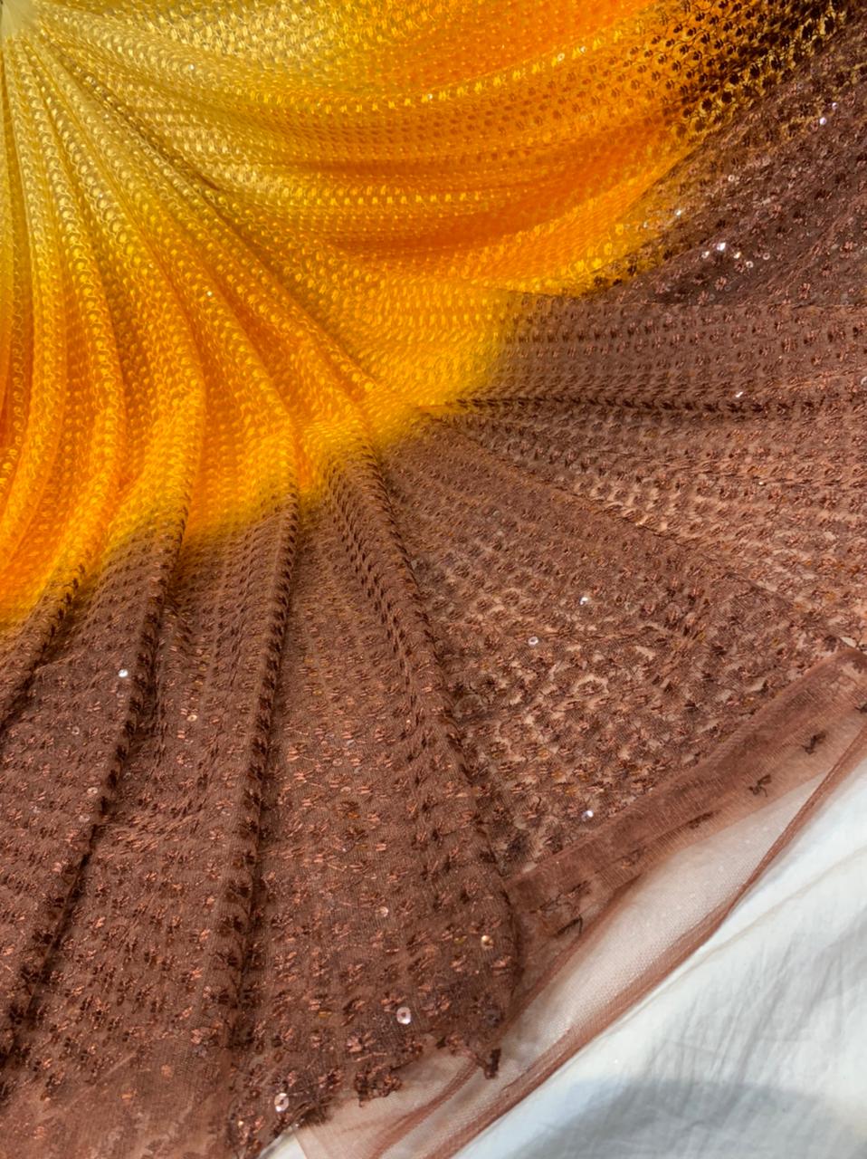 Beautiful Net Embroidered Sarees