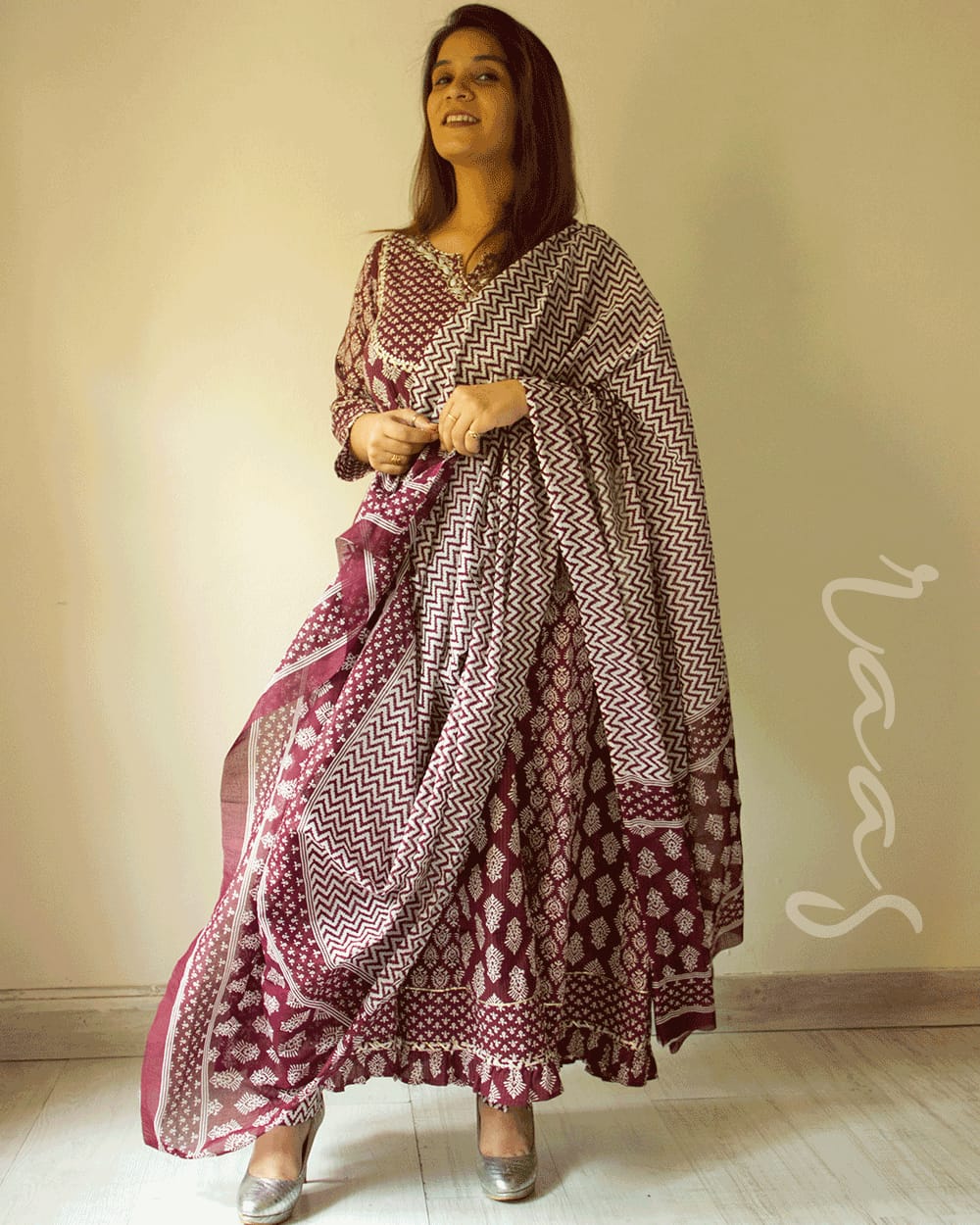 Cotton Kalidar Kurti with Pant