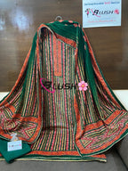 Velvet Digital Print Top n Stole with Pashmina Bottom