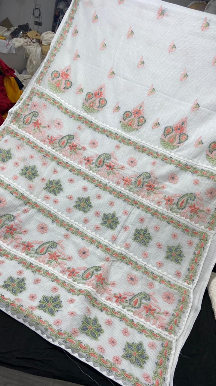 Chikankari Kota Doriya Sarees