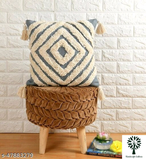 Tufted Cotton Cushion Covers