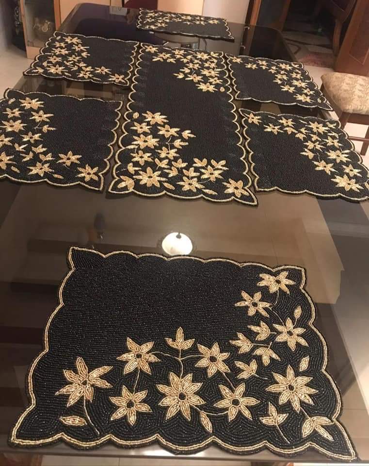 Beautiful Beaded Dining Mats