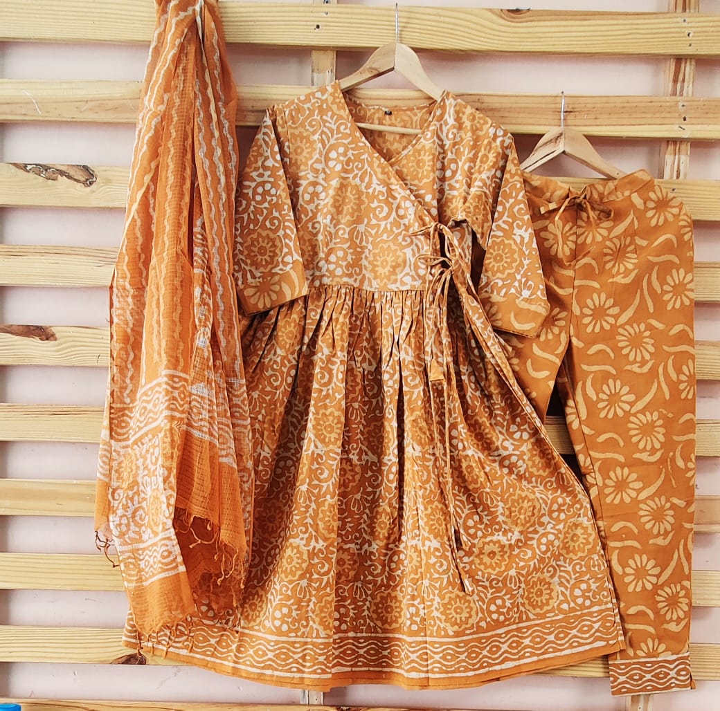 Angrakha Style Organic Cotton Suits