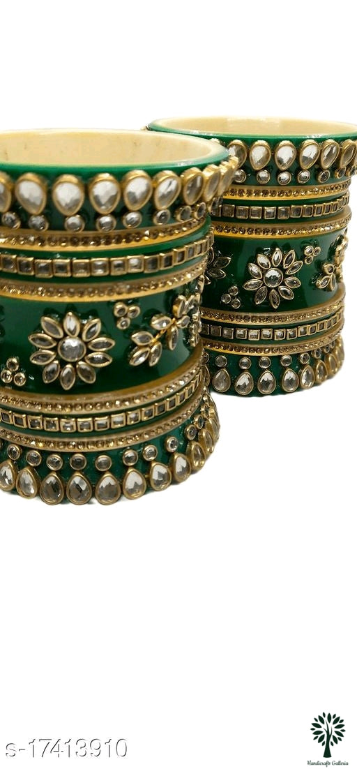 Feminine Fusion Bangles(Bridal Bangles)