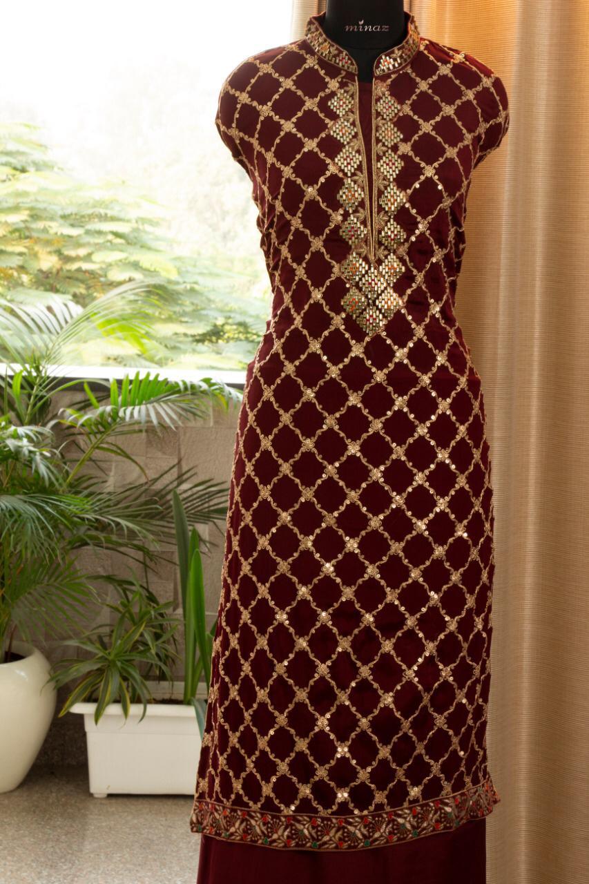 Chinnon Suit with Pitta Embroidery