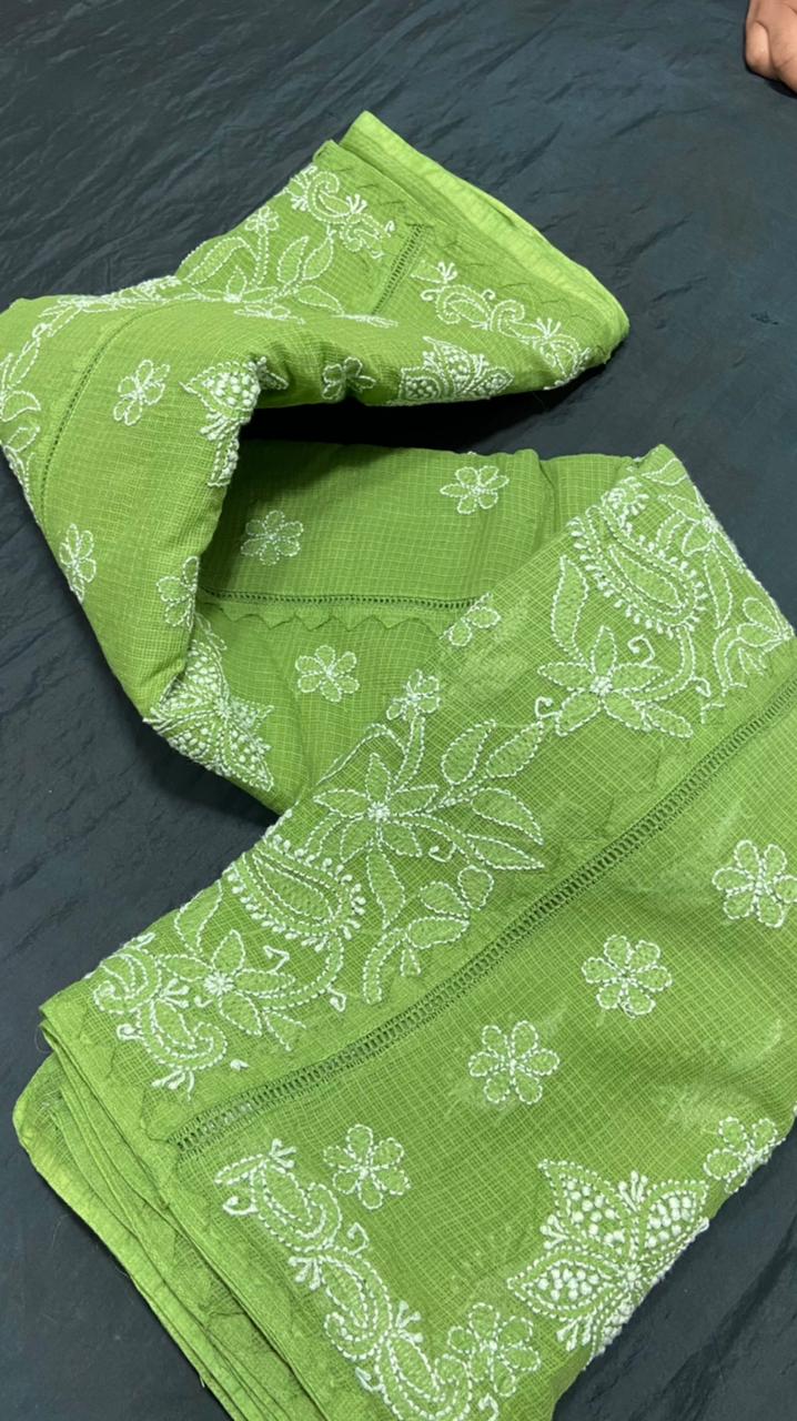 Chikankari Kota Doriya Sarees