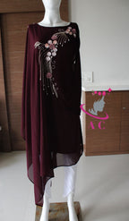 Georgette Kaftans with handwork