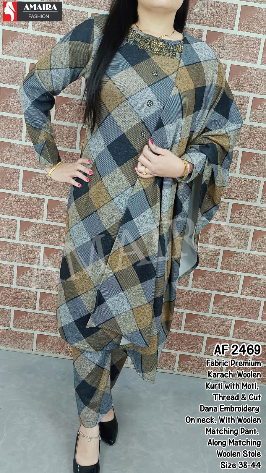 Premium Woolen/Velvet Kurti Pant Dupatta