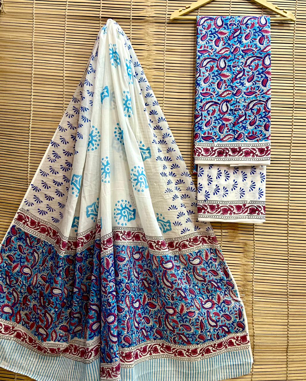 Hand-Block Printed Cotton Suits