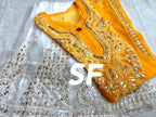 Chikankari Kurti Sharara with gotta patti work